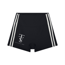 Load image into Gallery viewer, Women’s High-Waist Color Block Yoga Shorts
