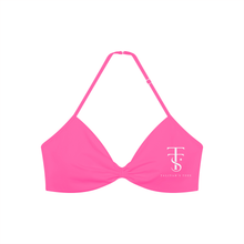Load image into Gallery viewer, Women’s Ruched Halter-Neck Sports Bra
