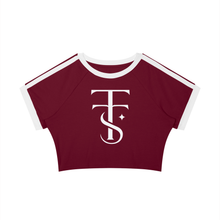 Load image into Gallery viewer, Women’s Raglan Crop T-Shirt
