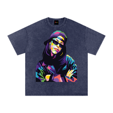 Load image into Gallery viewer, Aaliyah Snow Washed Oversized Cotton T-Shirt
