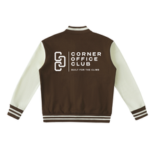 Load image into Gallery viewer, Double-Sided Two-Tone Fleeced Varsity Jacket

