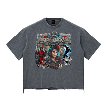 Load image into Gallery viewer, Michael Jackson - The King of Pop Snow Wash Raw-Hem Boxy T-shirt
