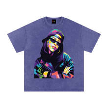 Load image into Gallery viewer, Aaliyah Snow Washed Oversized Cotton T-Shirt
