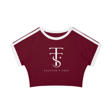 Load image into Gallery viewer, Women’s Raglan Crop T-Shirt
