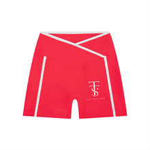 Load image into Gallery viewer, Women’s High Rise Color Block Yoga Shorts

