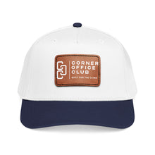 Load image into Gallery viewer, Leather Patch Baseball Cap — Corner Office Club "Built for the Climb"
