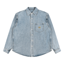 Load image into Gallery viewer, Unisex Vintage Wash Denim Shirt
