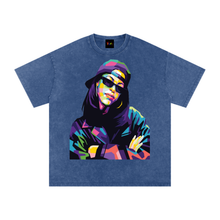Load image into Gallery viewer, Aaliyah Snow Washed Oversized Cotton T-Shirt
