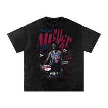 Load image into Gallery viewer, Allen Iverson - The Answer Snow Washed Oversized Cotton T-Shirt
