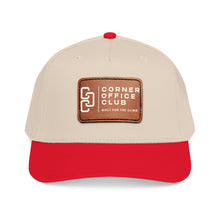 Load image into Gallery viewer, Leather Patch Baseball Cap — Corner Office Club "Built for the Climb"
