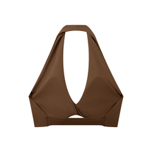 Load image into Gallery viewer, Women's Pleated Halter Sports Bra
