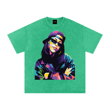 Load image into Gallery viewer, Aaliyah Snow Washed Oversized Cotton T-Shirt
