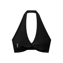 Load image into Gallery viewer, Women's Pleated Halter Sports Bra
