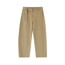 Load image into Gallery viewer, Belted Barrel-leg Chino Pants
