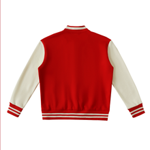 Load image into Gallery viewer, Two-Tone Fleeced Varsity Jacket
