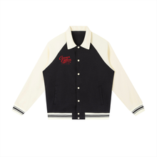 Load image into Gallery viewer, Contrast Raglan Sleeve Baseball Jacket
