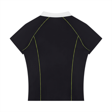 Load image into Gallery viewer, Women’s Slim Fit Quarter-Zip Polo Shirt
