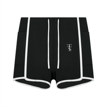 Load image into Gallery viewer, Women's High Rise Color Block Yoga Shorts

