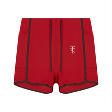 Load image into Gallery viewer, Women's High Rise Color Block Yoga Shorts
