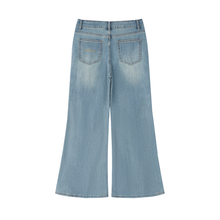 Load image into Gallery viewer, Women's Vintage Wash Flared Leg Jeans
