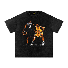 Load image into Gallery viewer, AI vs. Kobe Snow Washed Oversized Cotton T-Shirt
