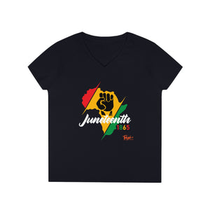 Juneteenth Africa II Ladies' V-Neck T-Shirt