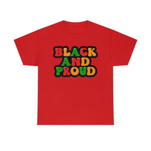 Black and Proud Unisex Heavy Cotton Tee