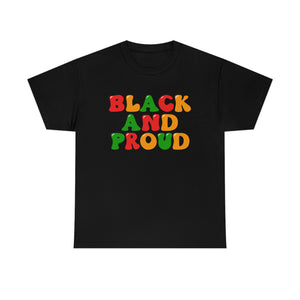 Black and Proud Unisex Heavy Cotton Tee