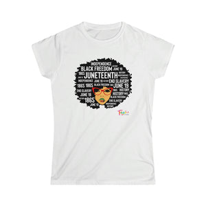 Juneteenth Afro Women's Softstyle Tee