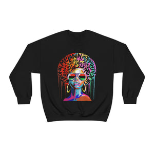 Melanin Poppin' Colorful Unisex Heavy Blend™ Crewneck Sweatshirt