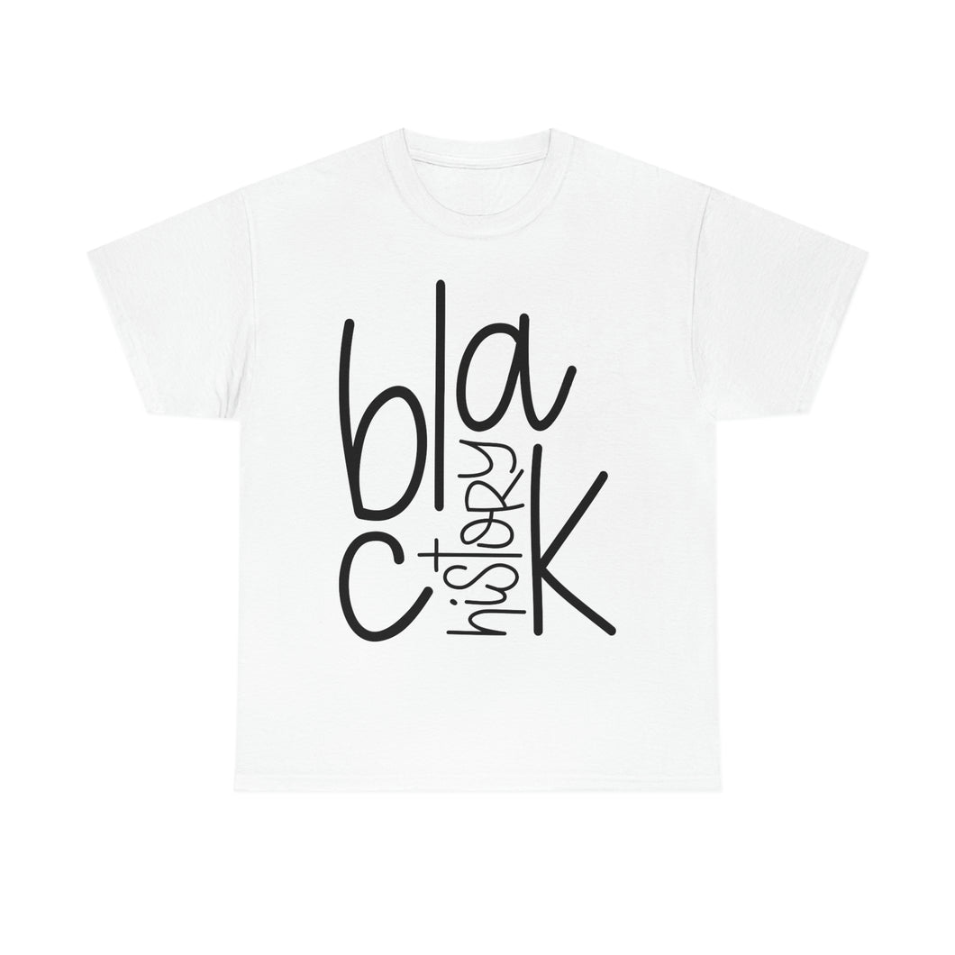 Black History Unisex Heavy Cotton Tee (white)