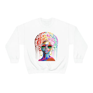 Melanin Poppin' Colorful Unisex Heavy Blend™ Crewneck Sweatshirt