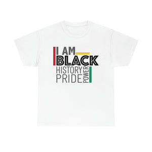 I AM BLACK HISTORY Unisex Heavy Cotton Tee