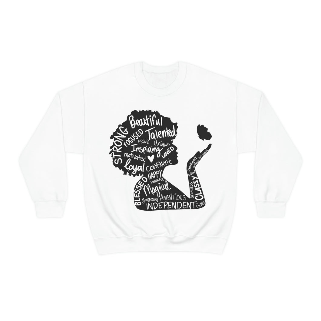 Black Girl Magic Unisex Heavy Blend™ Crewneck Sweatshirt