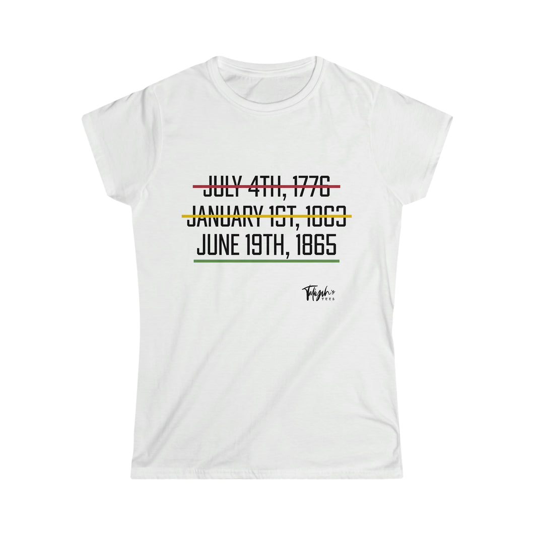 JUNE 19TH, 1865 II Women's Softstyle Tee