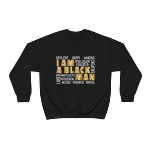 I AM A BLACK MAN Unisex Heavy Blend™ Crewneck Sweatshirt