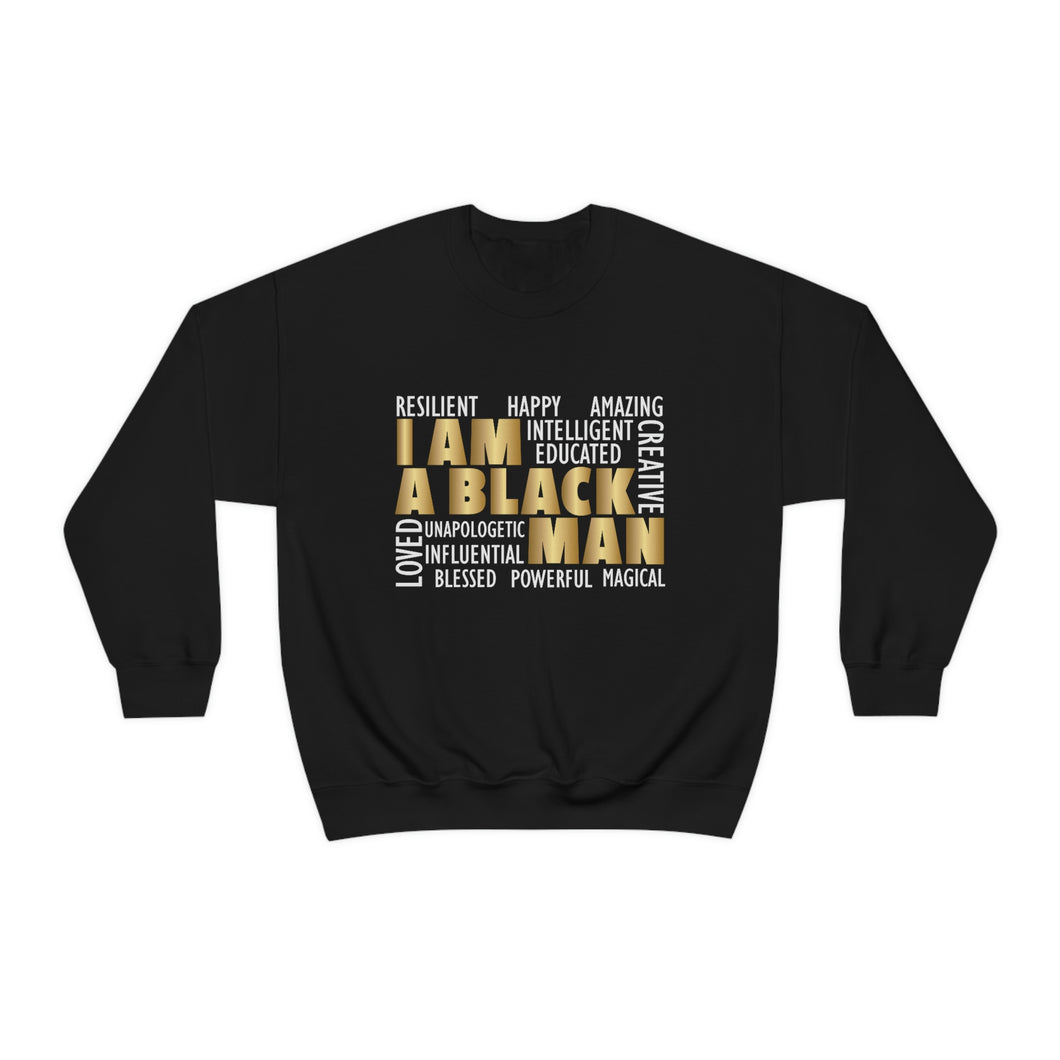 I AM A BLACK MAN Unisex Heavy Blend™ Crewneck Sweatshirt