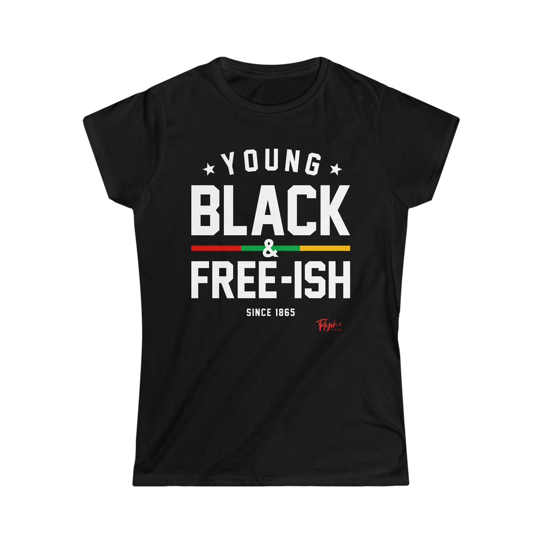 Young Black & Free-ish II Women's Softstyle Tee