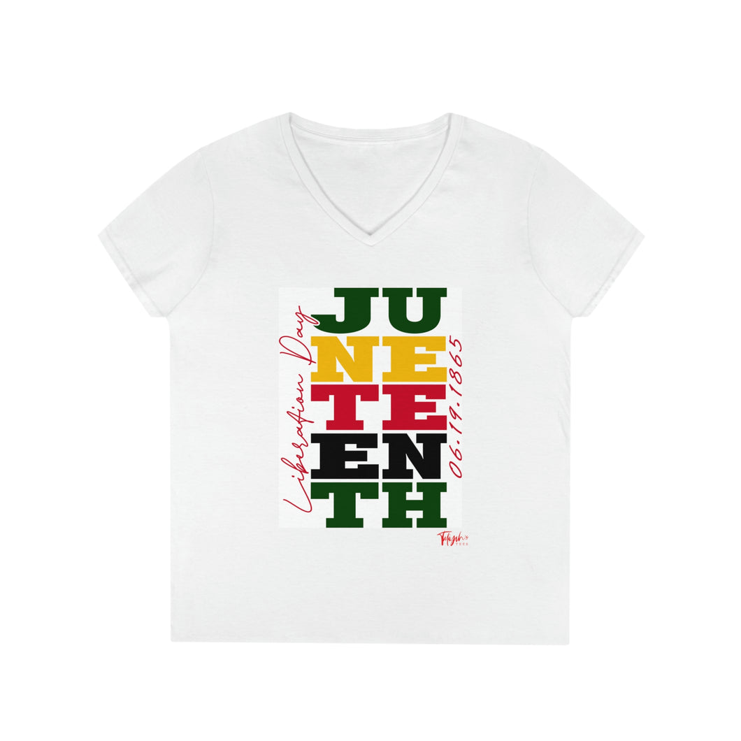 Liberation Day II Ladies' V-Neck T-Shirt